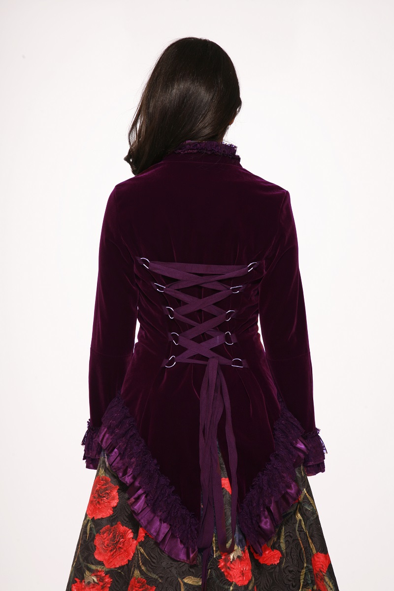 Purple Victorian Velvet Jacket